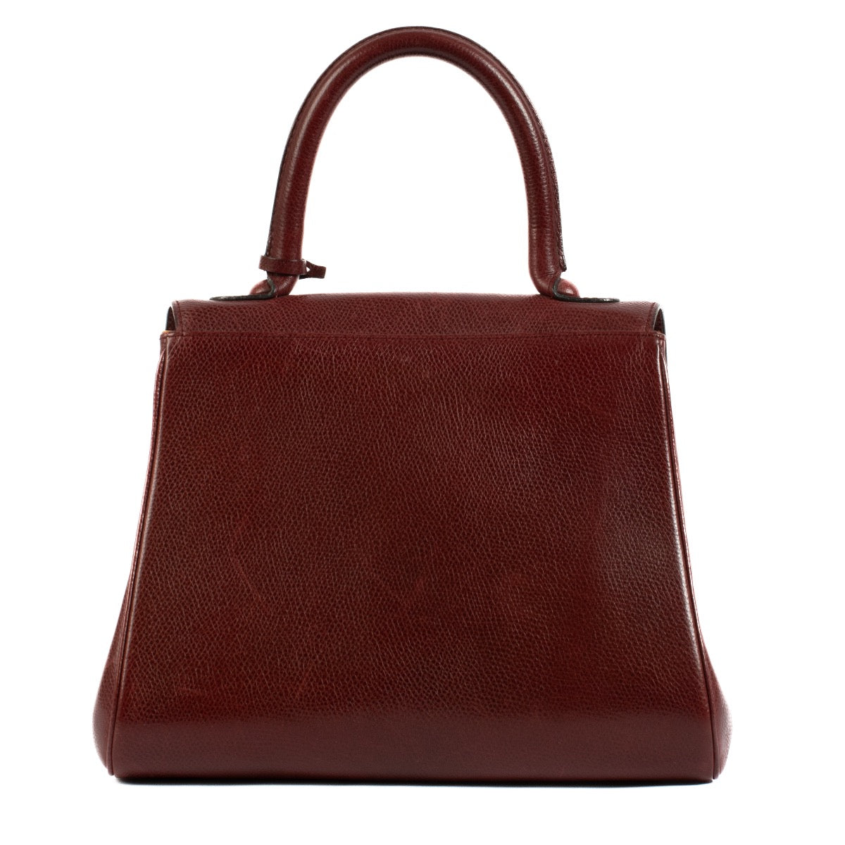 Shop safe online at Labellov in Antwerp, Brussels and knokke this 100% authentic second hand Delvaux Burgundy Vintage Brillant PM Bag