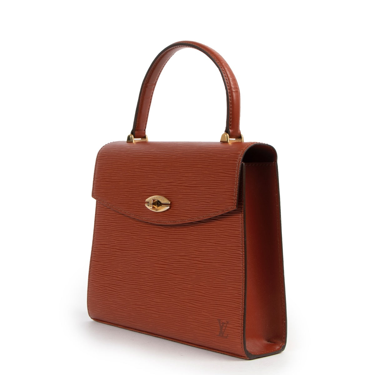 Shop authentic second hand Louis Vuitton Kenyan Fawn Epi Leather Malesherbes Top Handle Bag at Labellov