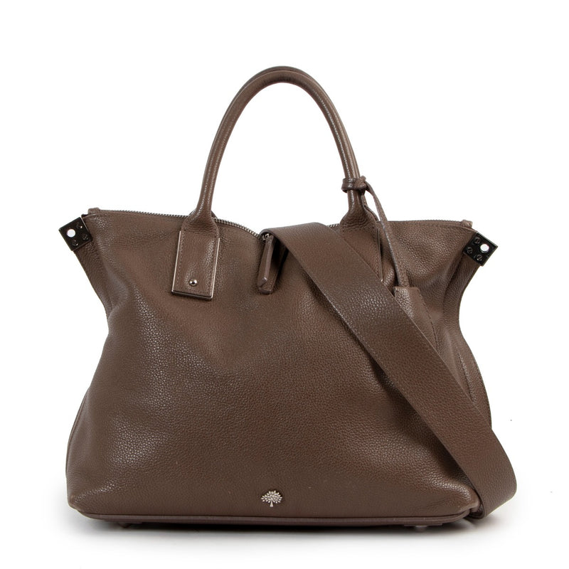 Mulberry Taupe Small Alice Leather Handbag