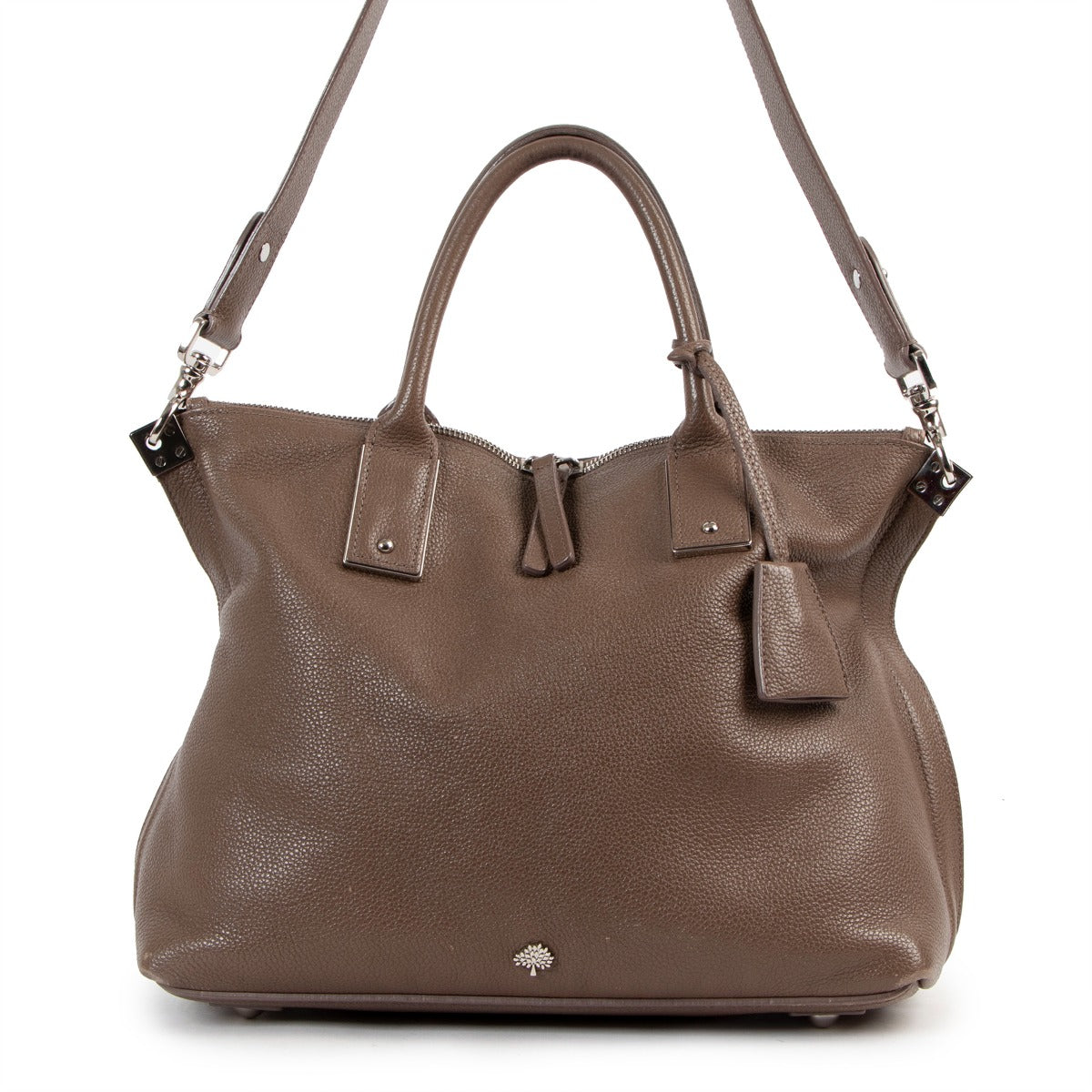 Mulberry Taupe Small Alice Leather Handbag