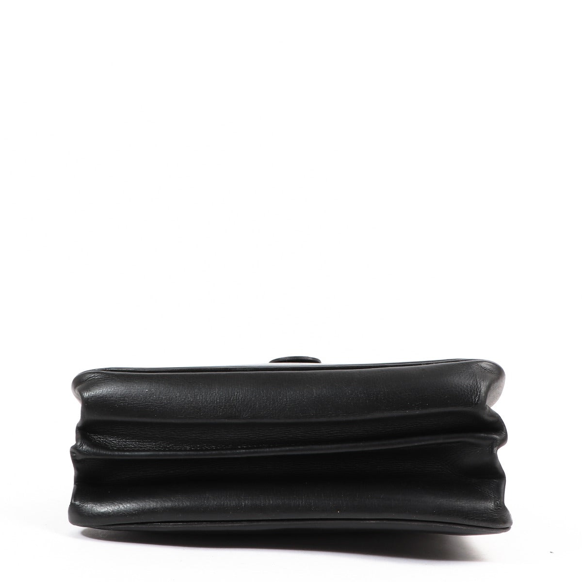 Delvaux Brillant Baudrier Black Box Calf Crossbody Bag