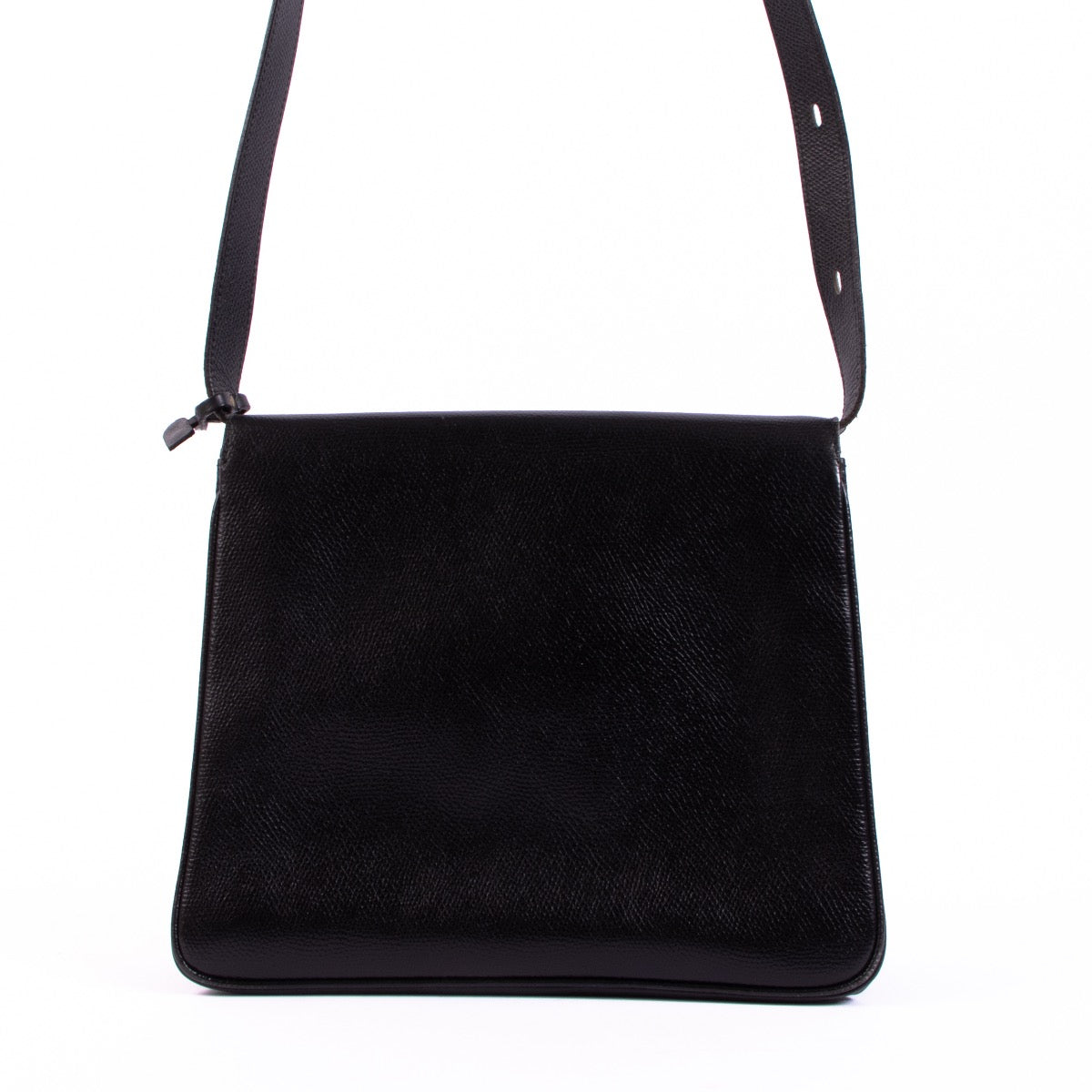 shop safe online at Labellov in Antwerp this 100% authentic second hand Delvaux Black Baudrier Shoulder Bag