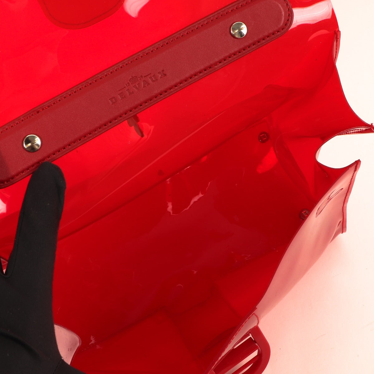 Delvaux Brillant Chaperon Rouge Vinyl Bag
