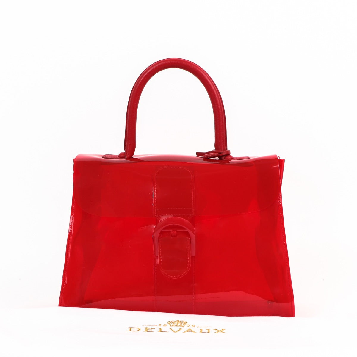 Buy an authentic Delvaux Le Chaperon Rouge Vinyl Brillant Bag in very good condition at Labellov in Antwerp