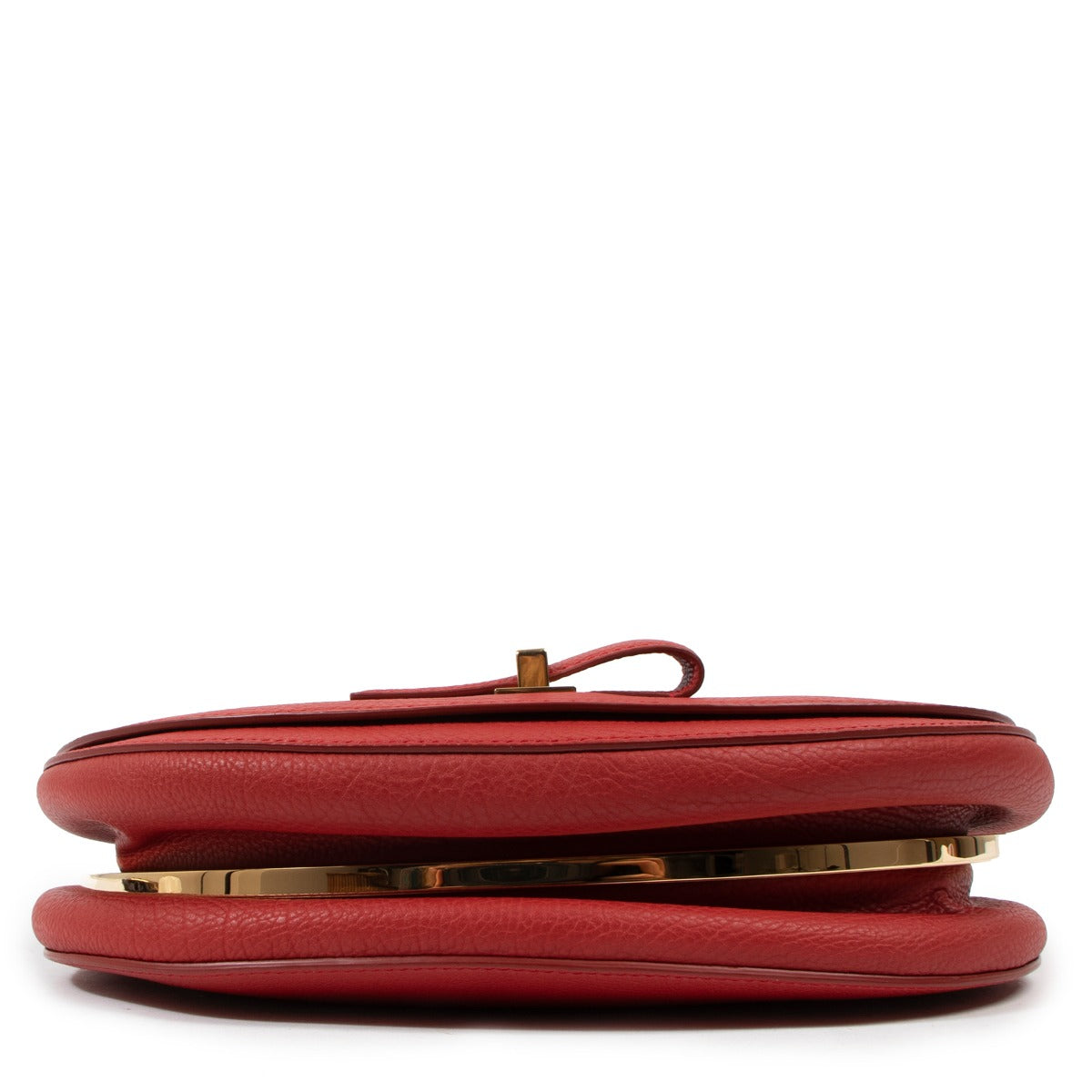 Delvaux Le Mutin MM Shine Scarlet Red Crispy Calf