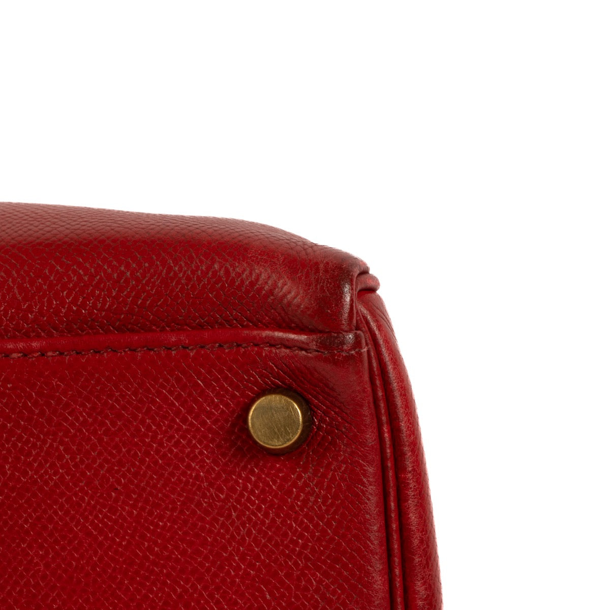 Hermès Kelly 32 Rouge Vif Courchevel GHW