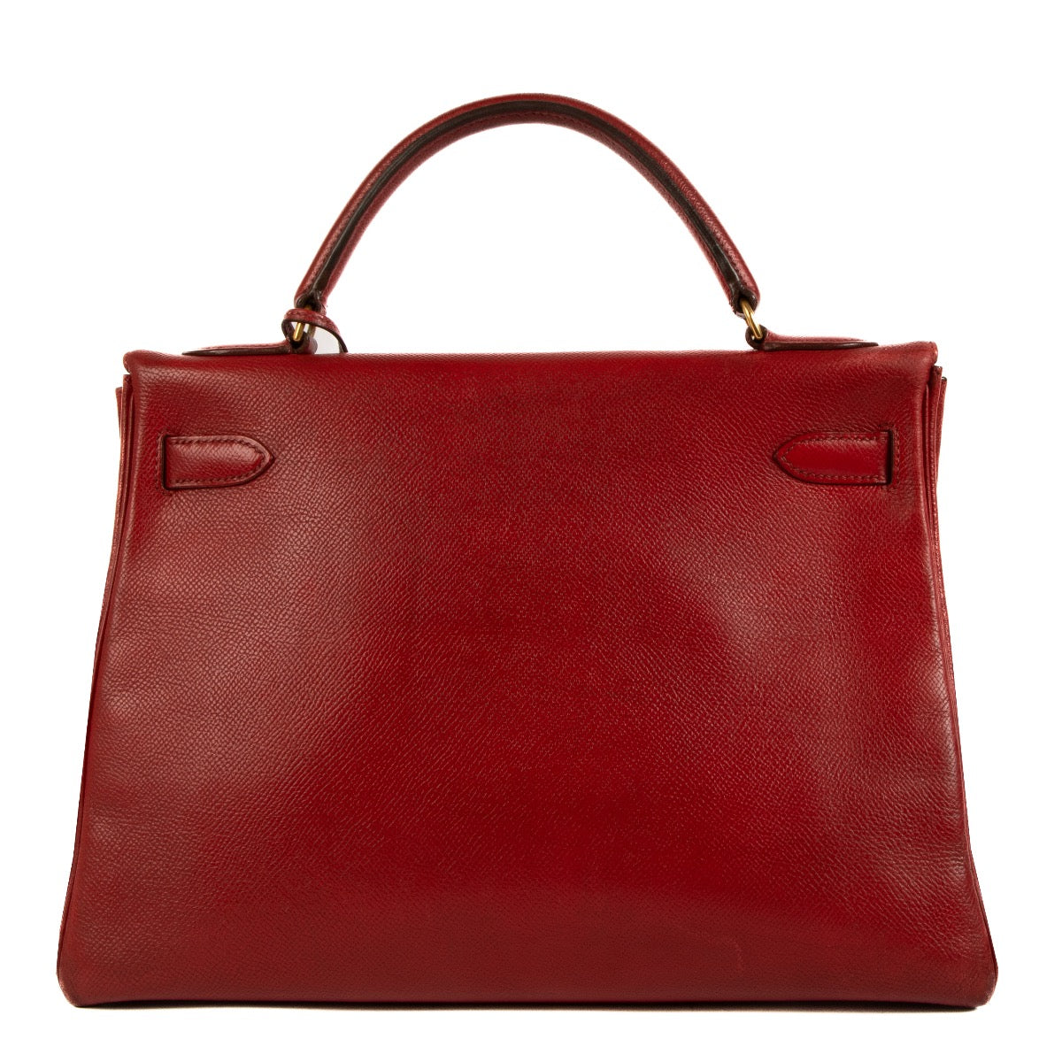 Buy authentic second hand vintage Hermès Kelly 32 Rouge Vif Courchevel on www.labellov.com