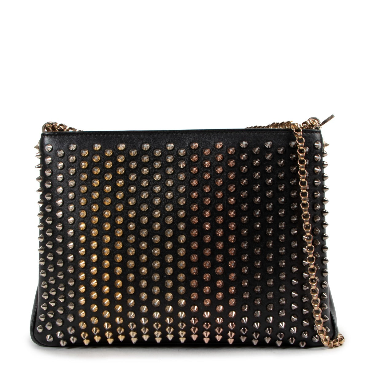 Authentic second hand Christian Louboutin Triloubi Spiked Shoulder Bag Labellov