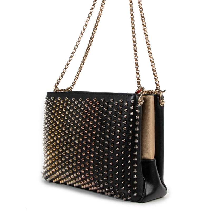 Authentic second hand Christian Louboutin Triloubi Spiked Shoulder Bag Labellov