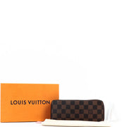 Louis Vuitton Clemence Damier Ebene Canvas Wallet