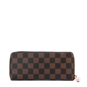 Louis Vuitton Clemence Damier Ebene Canvas Wallet