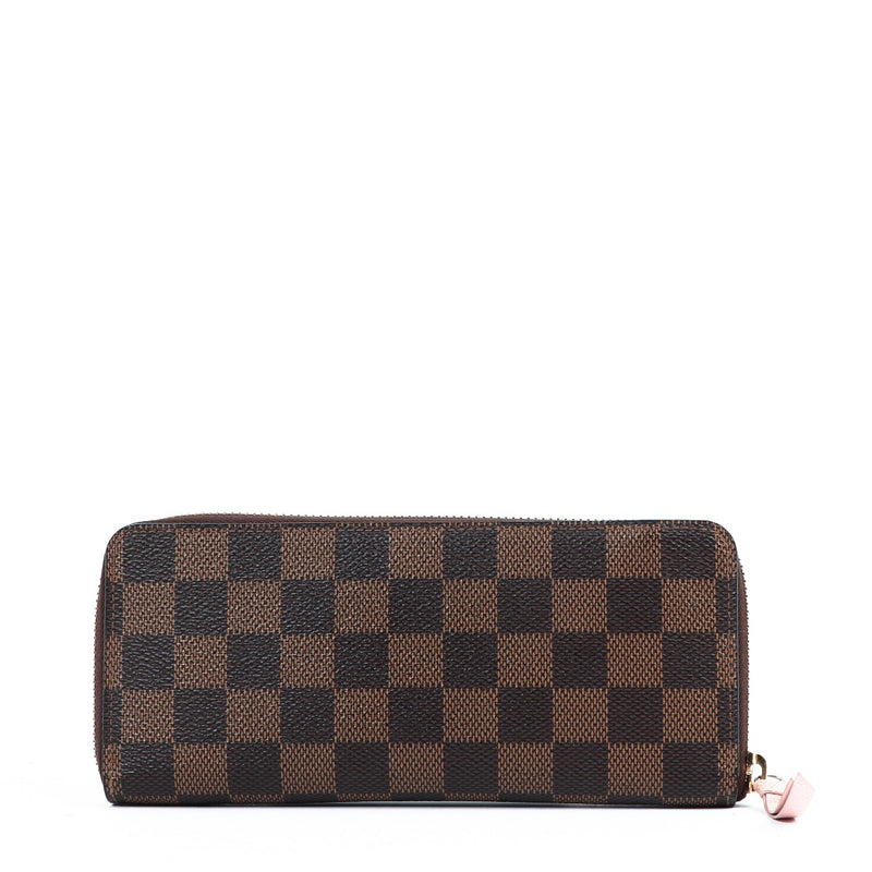 Louis Vuitton Clemence Damier Ebene Canvas Wallet