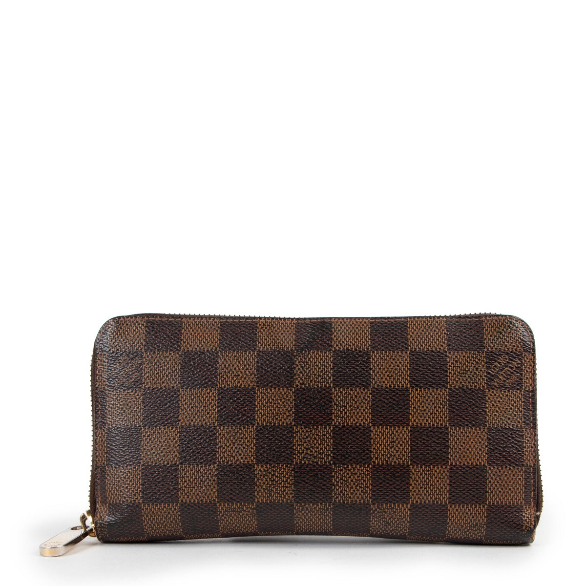 Second hand authentic luxury designer Louis Vuitton Zippy Wallet Damier Ebene Canvas at Labellov