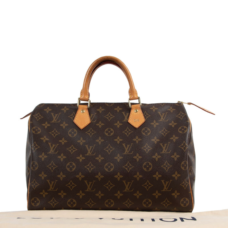 Shop safe online at Labellov in Antwerp this 100% authentic second hand Louis Vuitton Speedy 35 Monogram Canvas