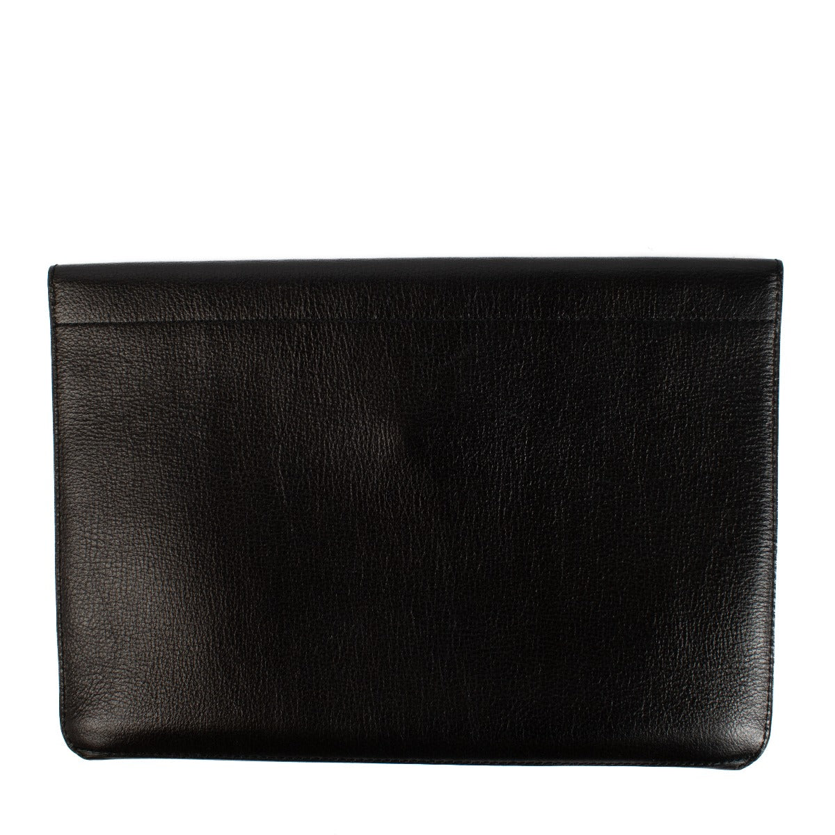 Delvaux Black Leather Vintage Pouch