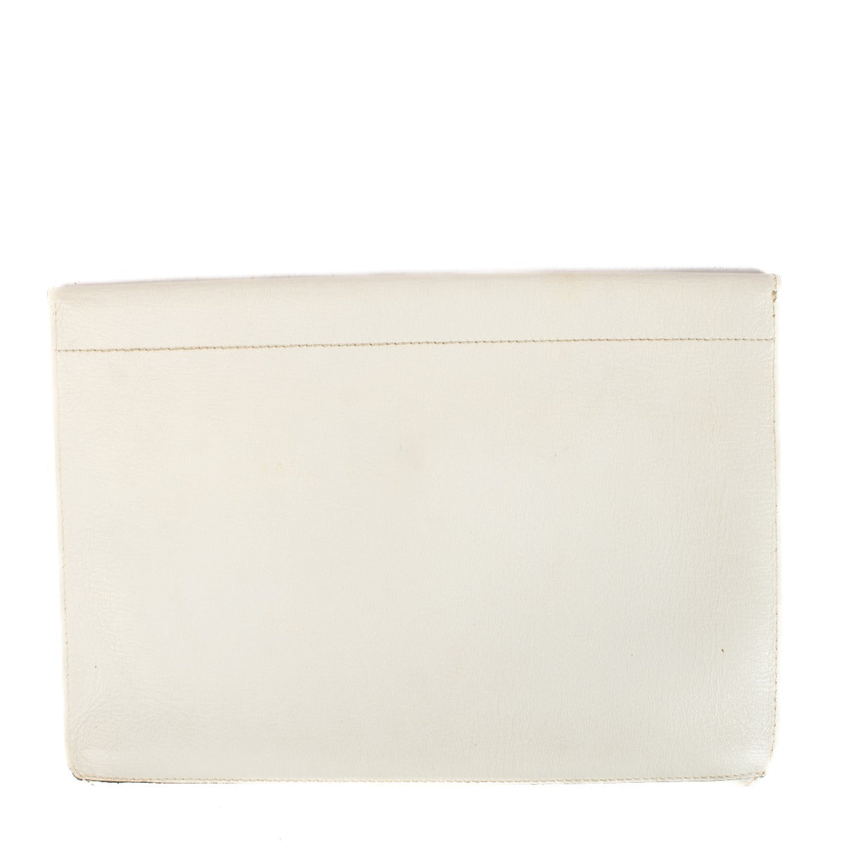 Delvaux White Leather Vintage Pouch