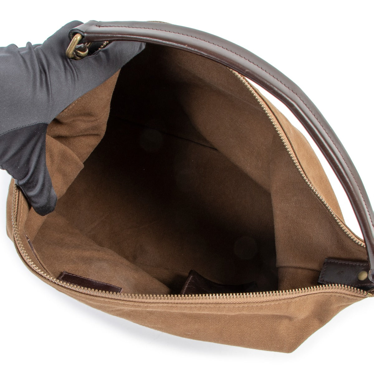 Dries Van Noten Khaki Canvas Shoulder bag