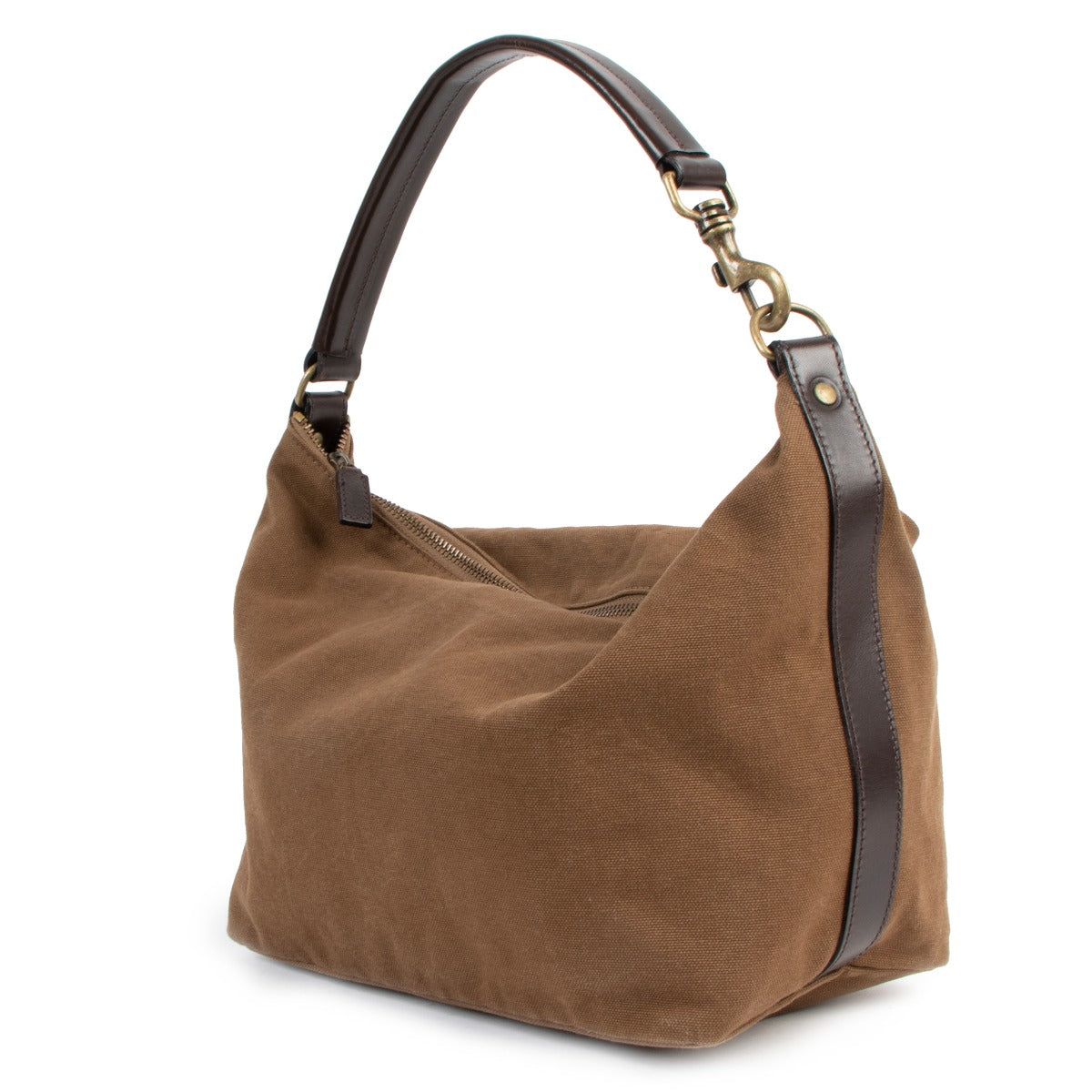 Dries Van Noten Khaki Canvas Shoulder bag