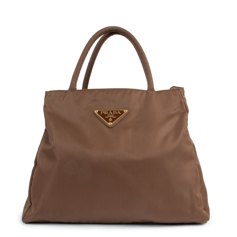 Prada Corinto Brown Nylon Handbag