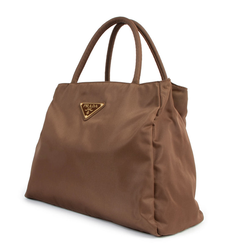 Prada Corinto Brown Nylon Handbag