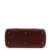 Must de Cartier Vintage Burgundy Leather Boston Bag