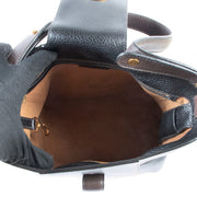 Delvaux Bicolour Leather Shoulder Bag
