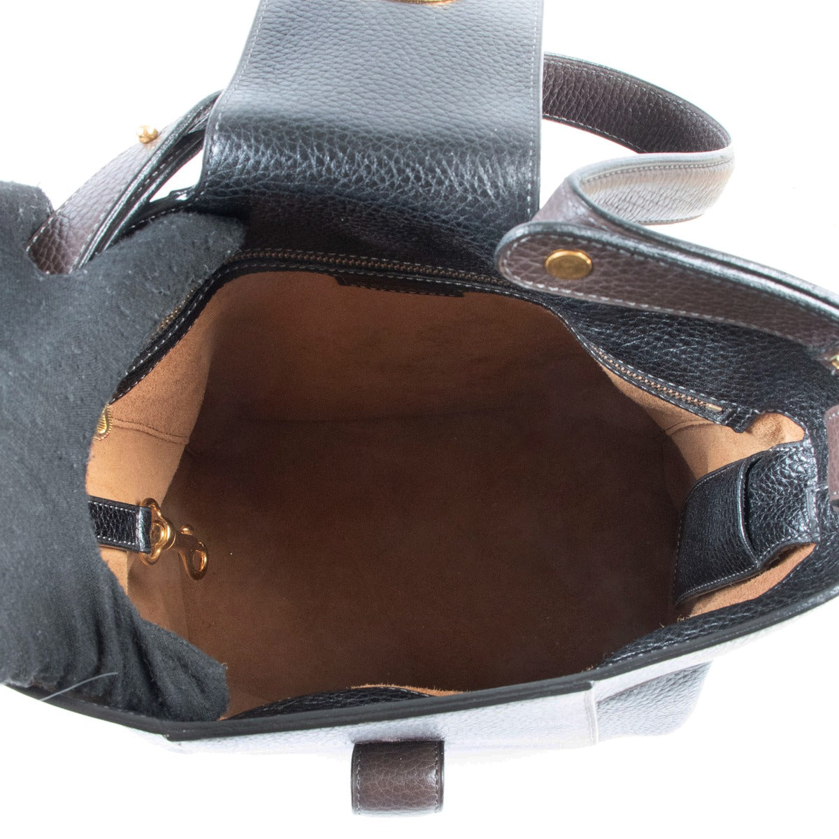 Delvaux Bicolour Leather Shoulder Bag