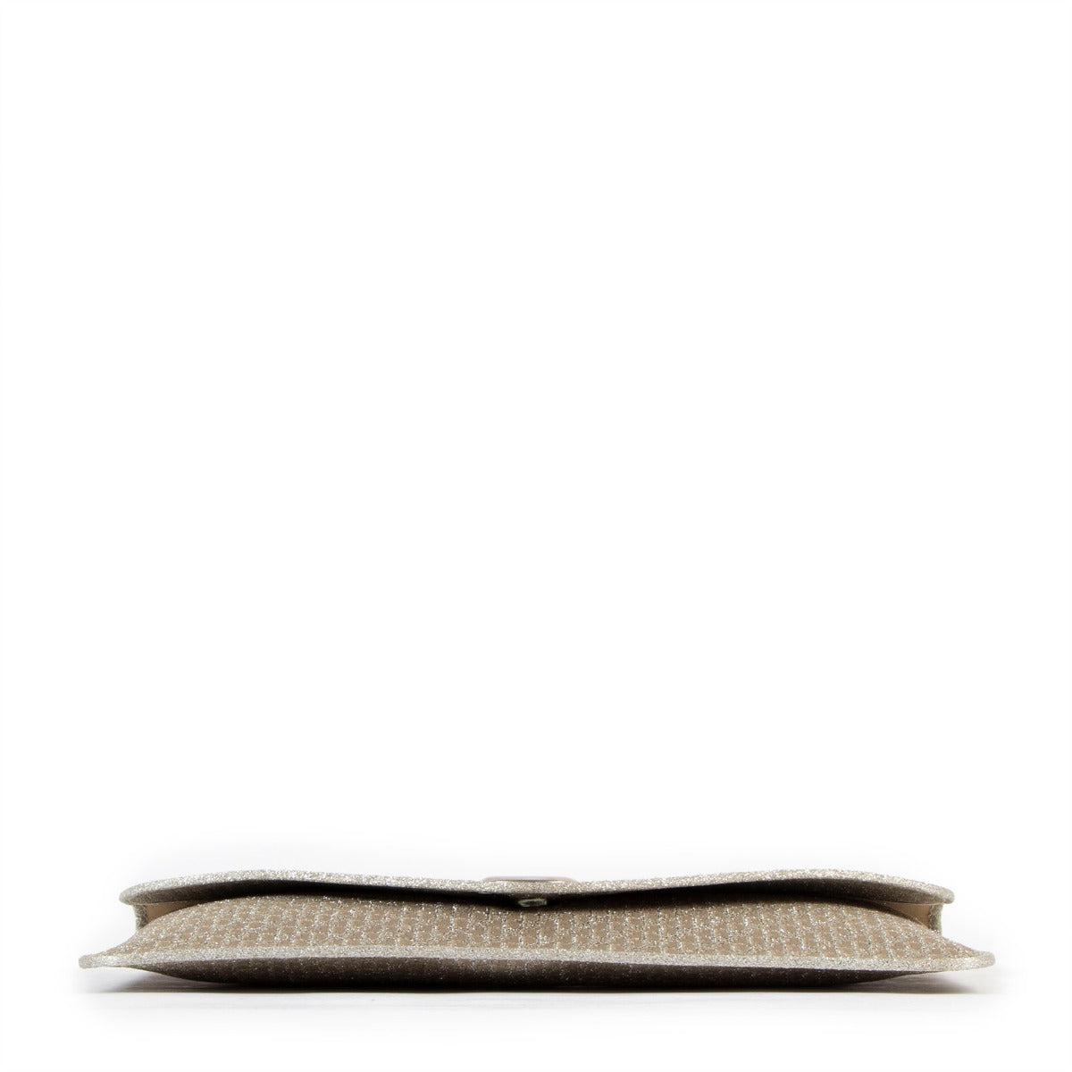 Christian Dior 1970s Monogram Gold Clutch Pouch Bag
