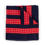 Yves Saint Laurent Vintage Polka Dot Square Silk Scarf