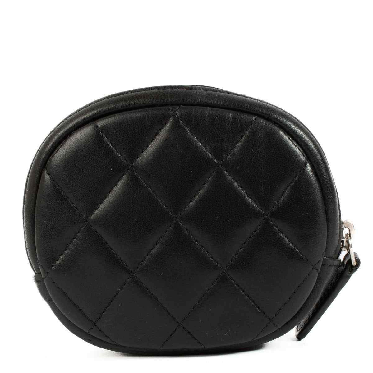 Chanel Porte-monnaie rond classique noir