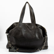 Chanel Black Leather Tote Bag