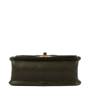 shop 100% authentic second hand Chanel 22K Green Caviar School Memory Mini Flap Bag on Labellov.com