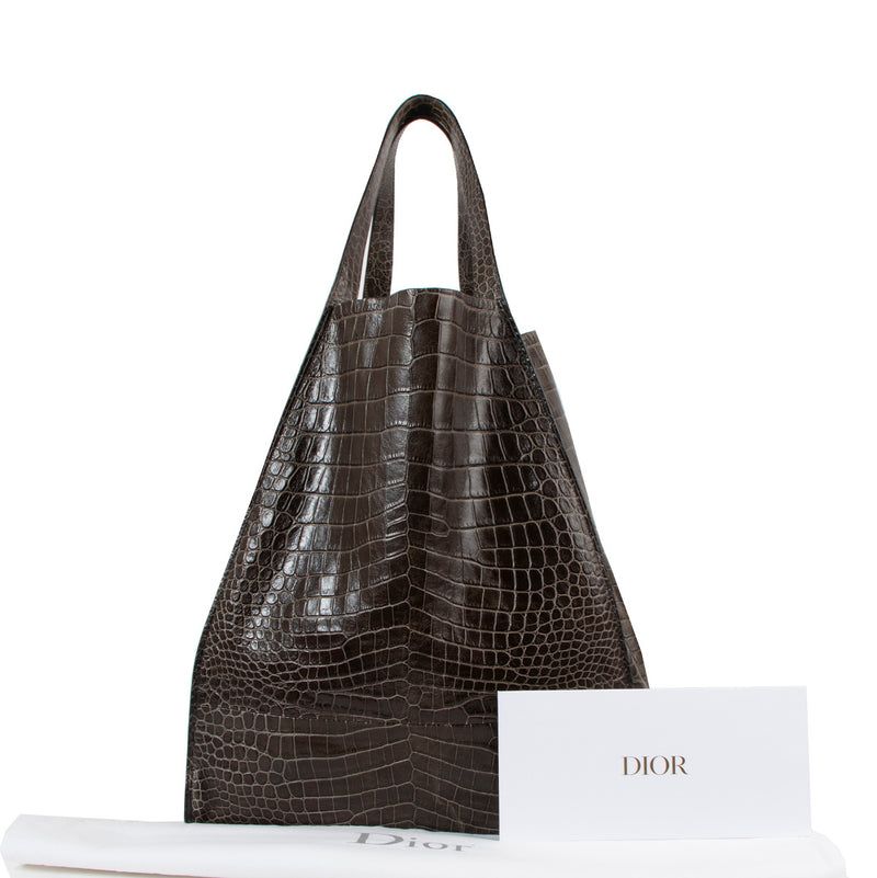 Christian Dior Limited Edition Alligator Men's Sport Tote