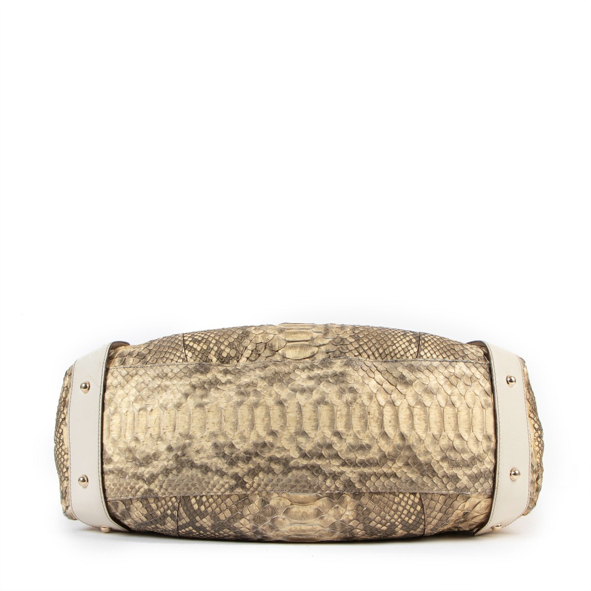 Gucci Pelham Beige Python Shoulder Bag