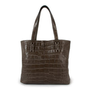Hermès Double Sens Croco Chiffon PM Alligator/Sikkim Reversible Tote Bag