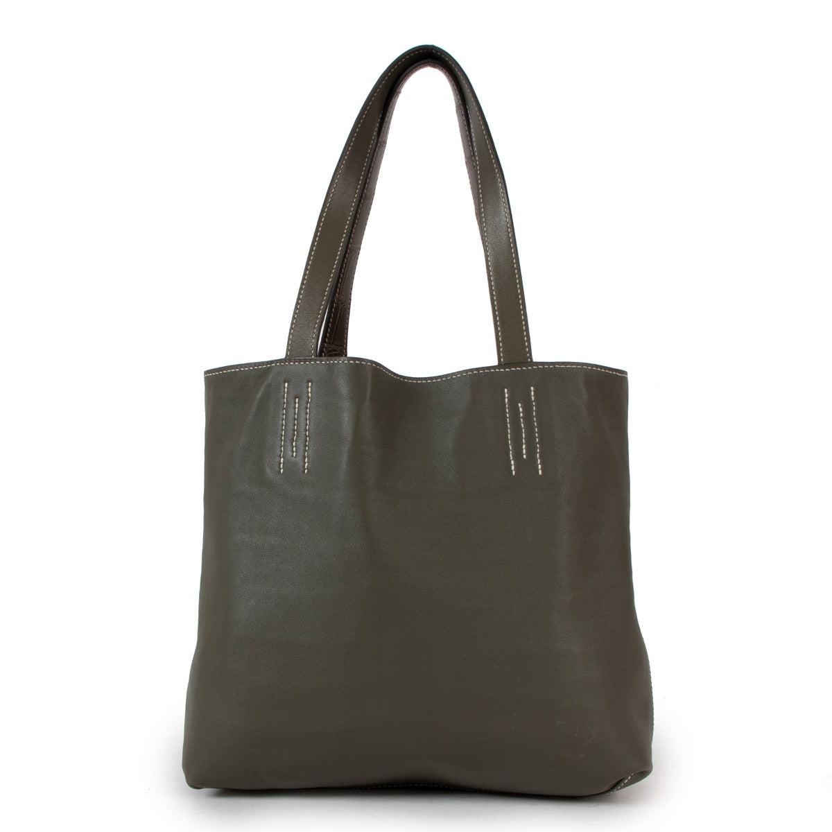 Hermès Double Sens Croco Chiffon PM Alligator/Sikkim Reversible Tote Bag