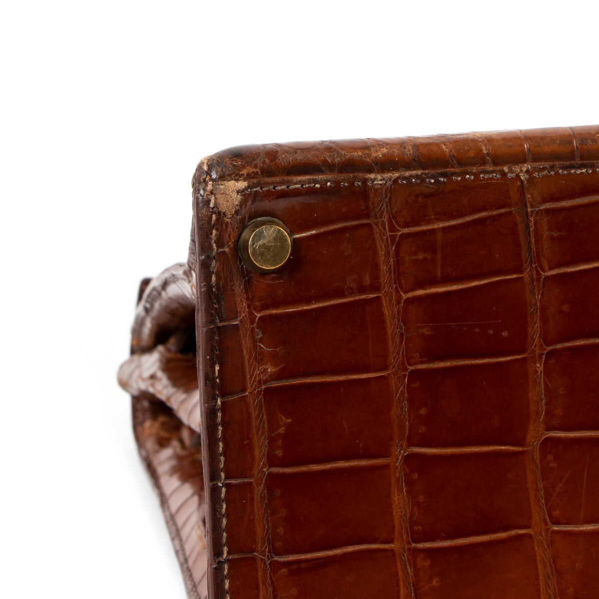 Hermès Kelly 35 Crocodile Porosus Miel GHW