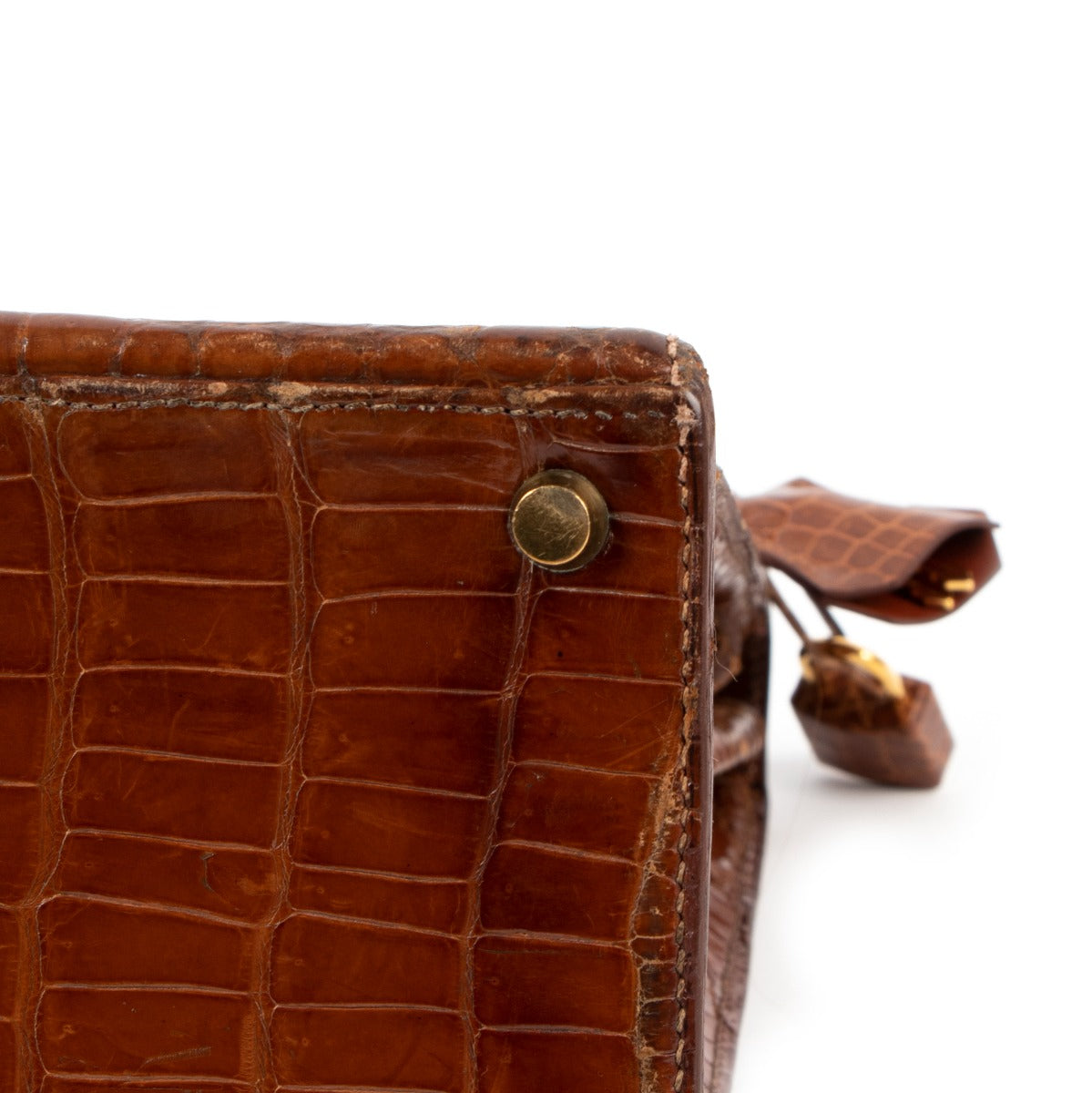Hermès Kelly 35 Crocodile Porosus Miel GHW