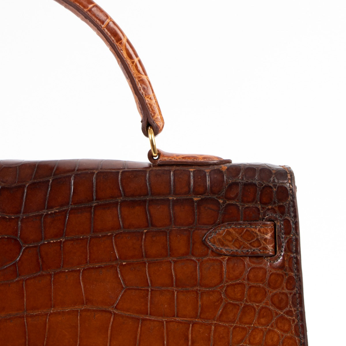 Vintage hermes kelly crocodile niloticus