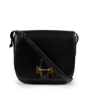 Delvaux Vintage Black Leather Crossbody Bag