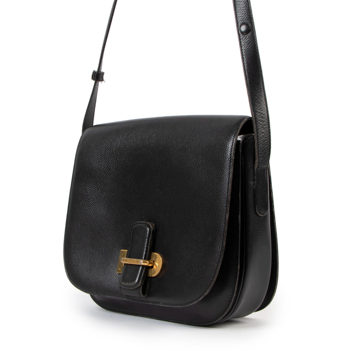 Buy an authentic second hand Delvaux Black Leather Crossbody in good condition at Labellov