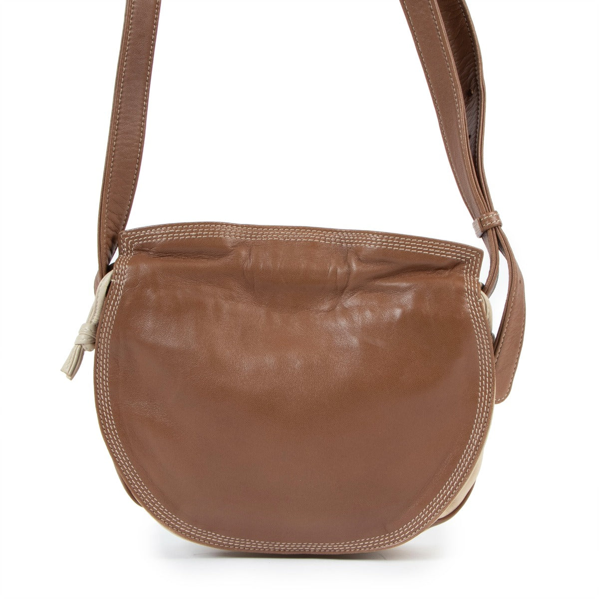 authentic second hand Loewe Vintage Anagram Lambskin Crossbody Bag at Labellov