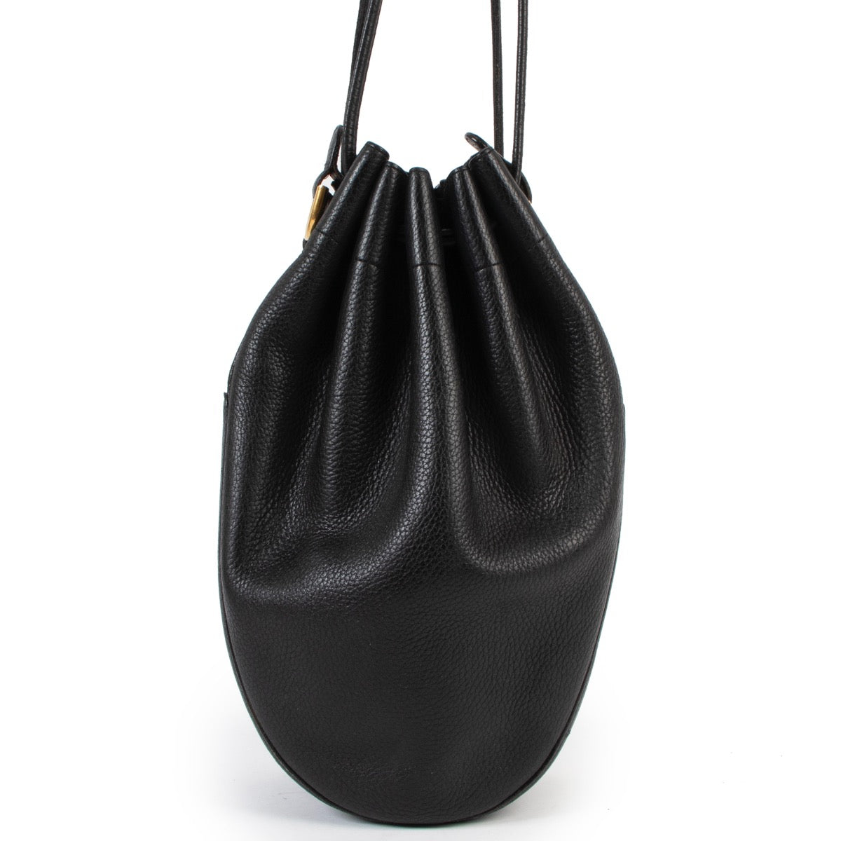 Shop safe online 100% authentic Second hand Delvaux Tabarin Navy Blue Bucket Bag at Labellov in Antwerp