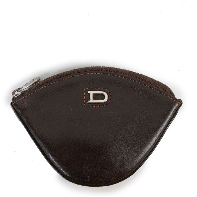 Second hand vintage Delvaux Peche Café Jumping Leather Coin Purse at Labellov
