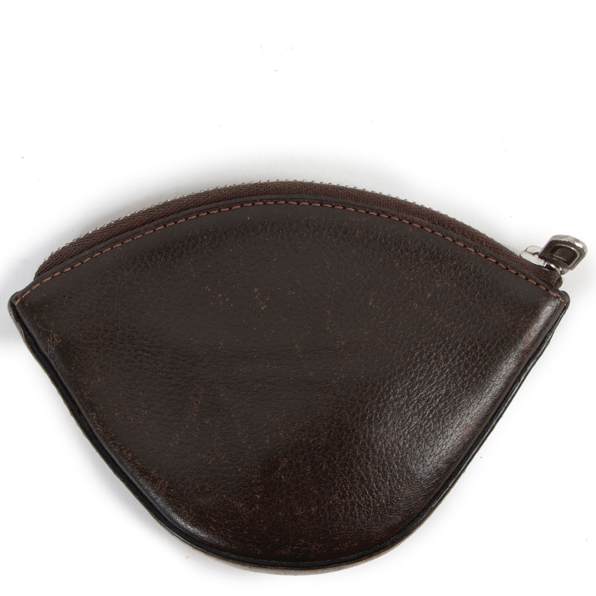 Second hand vintage Delvaux Peche Café Jumping Leather Coin Purse at Labellov