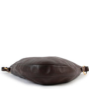 second hand vintage Delvaux Tentation GM Brown Leather Shoulder Bag at labellov