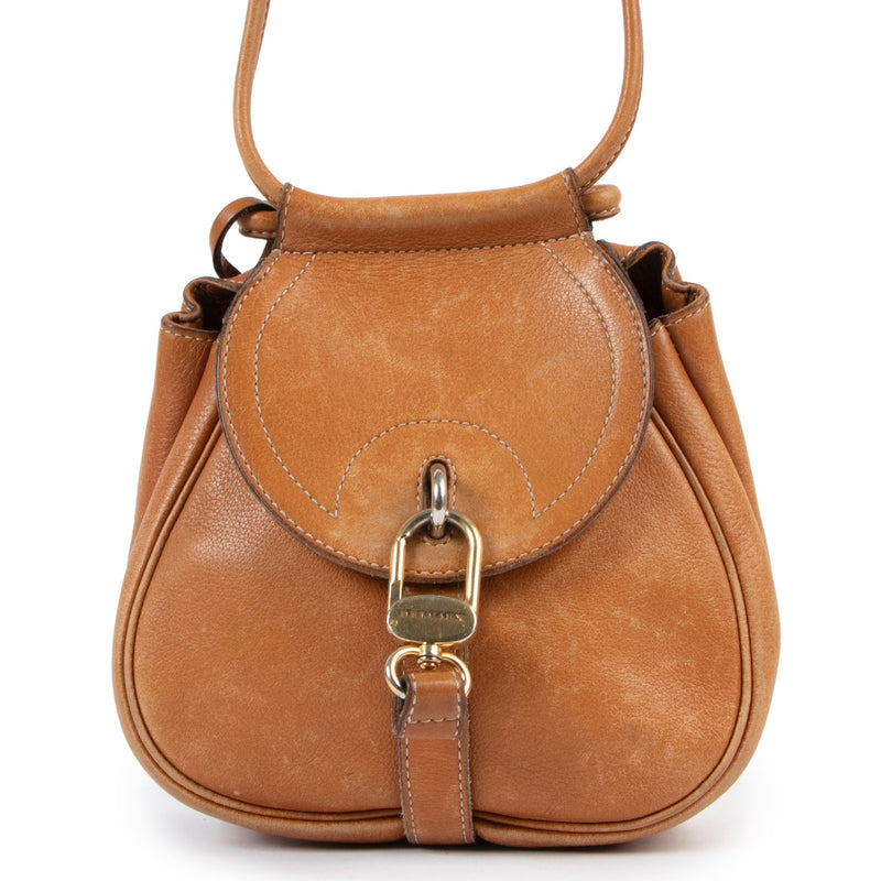 Shop safe online at Labellov in Antwerp this 100% authentic second hand Delvaux vintage Mini Cerceau Crossbody Bag at Labellov