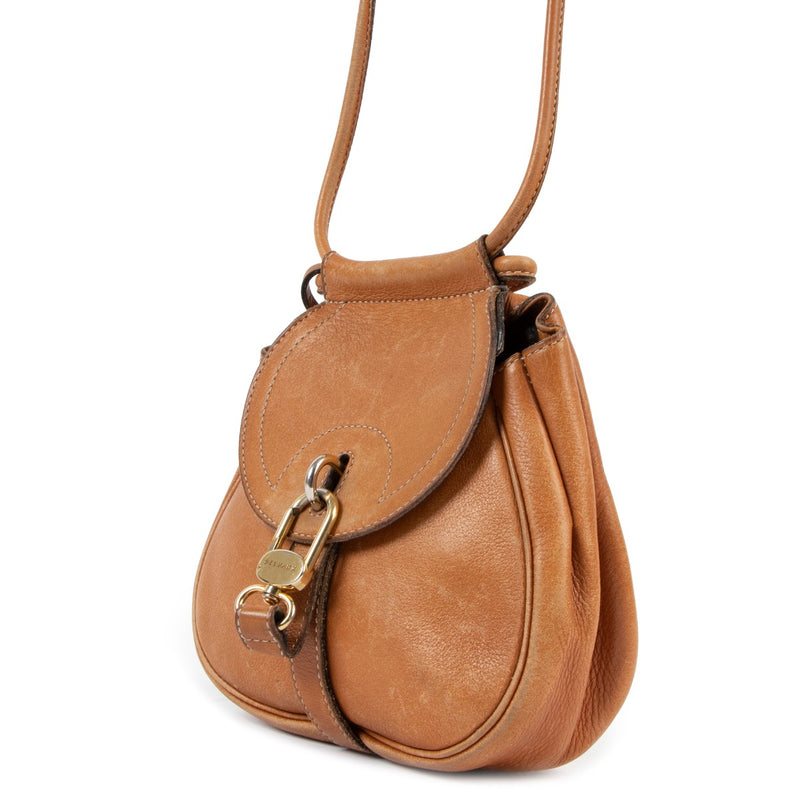 Shop safe online at Labellov in Antwerp this 100% authentic second hand Delvaux vintage Mini Cerceau Crossbody Bag at Labellov