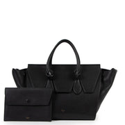 Buy online an authentic second hand Celine Black Medium Tie Knot Grained Leather Tote Bag in very good condition at Labellov in Antwerp.