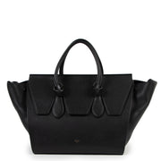 Buy online an authentic second hand Celine Black Medium Tie Knot Grained Leather Tote Bag in very good condition at Labellov in Antwerp.